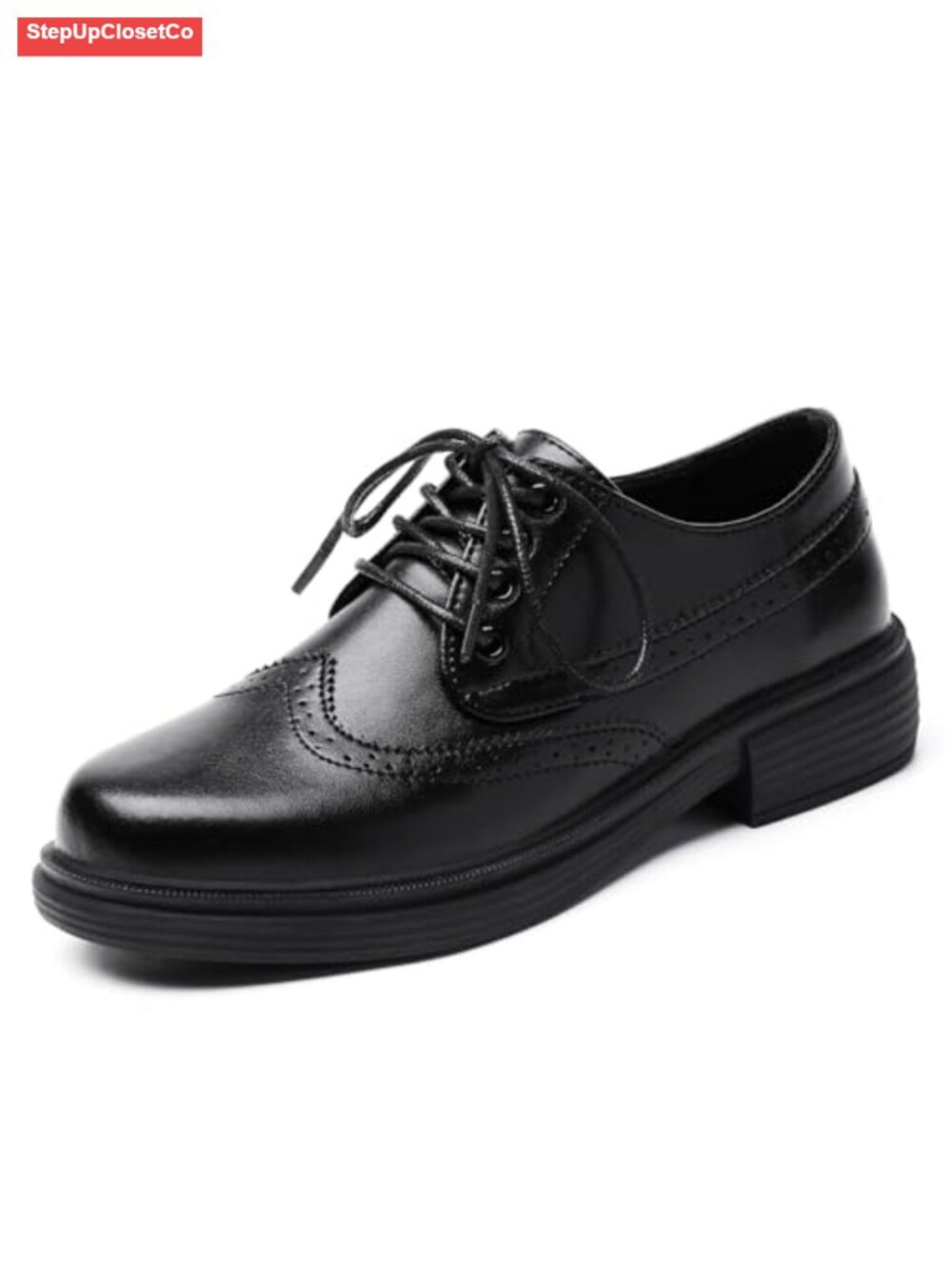 Women's Oxford Shoes Lace Up Comfortable Platform Slip On